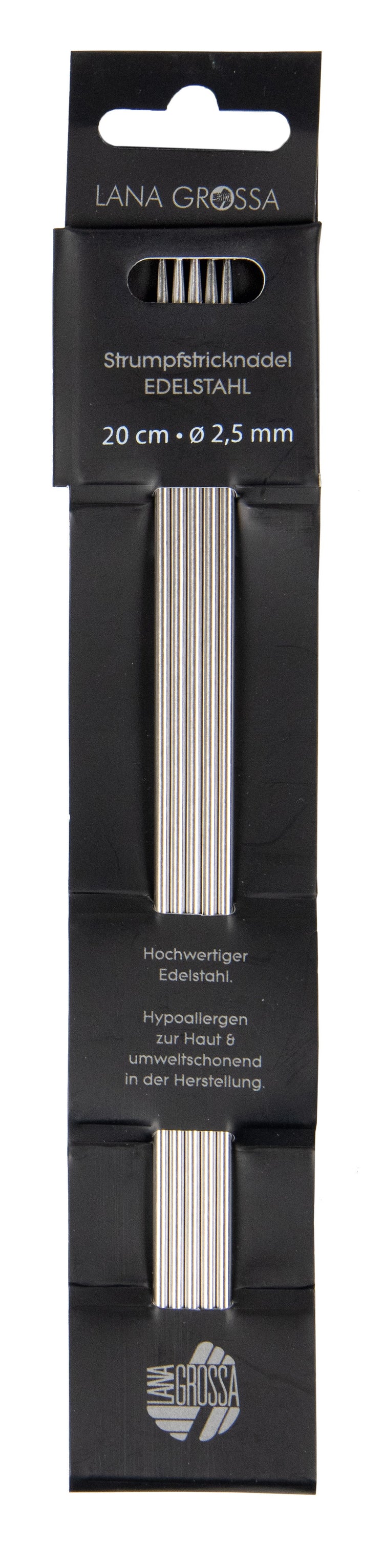 Strumpstickor 20 cm Edelstahl
