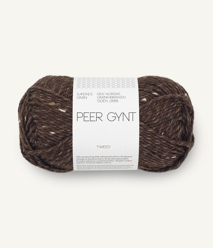 Peer Gynt - 3085 Mörk Brun /m Natur Tweed