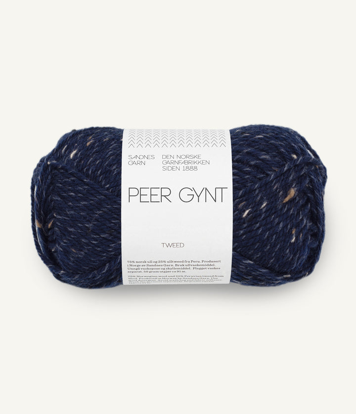 Peer Gynt - 5585 Marinblå m/ Natur Tweed