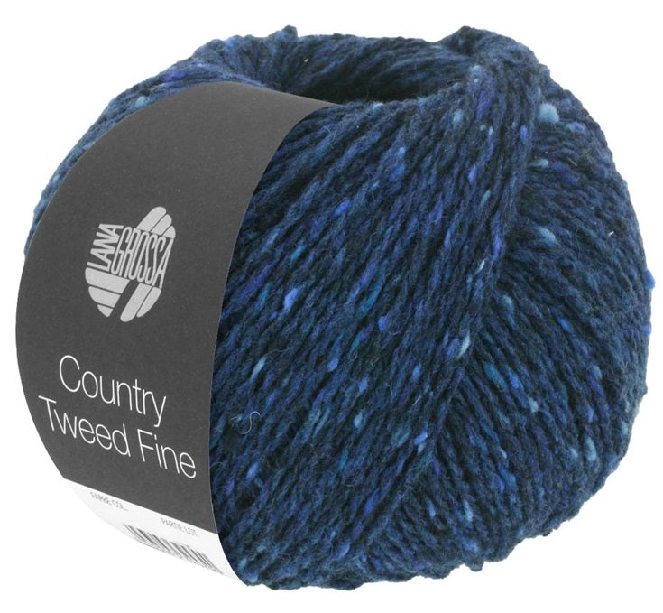 Country Tweed Fine - 114 Mörkblå melerad