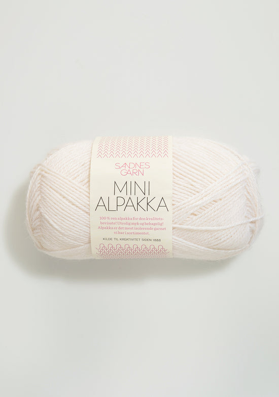 Mini Alpakka - 1001 Optisk vit