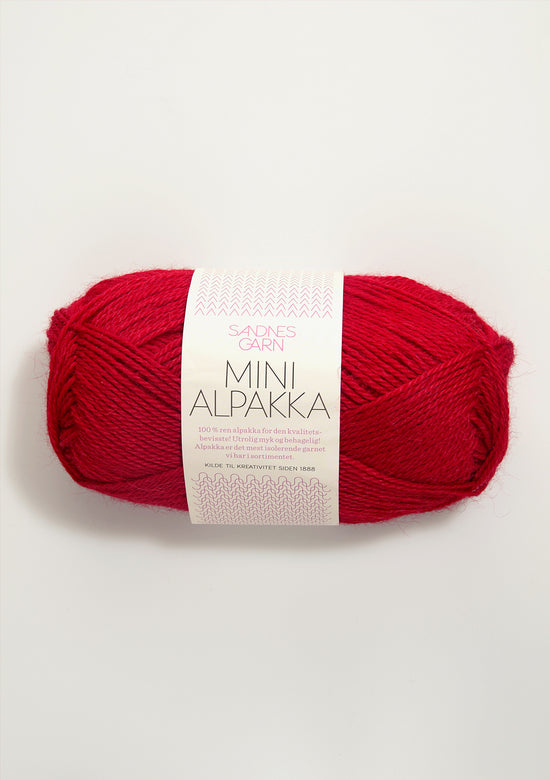 Mini Alpakka - 4219 Röd
