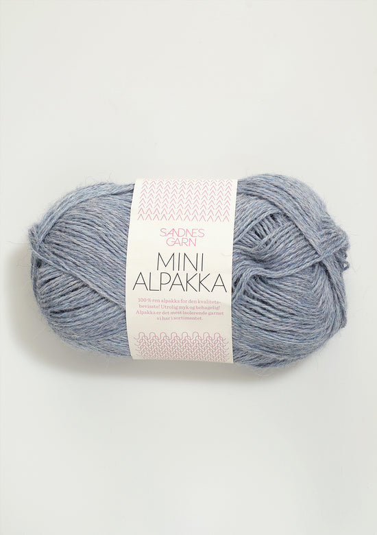 Mini Alpakka - 6221 Ljus blåmelerad