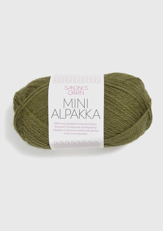Mini Alpakka - 9554 Olivgrön - UTGÅTT