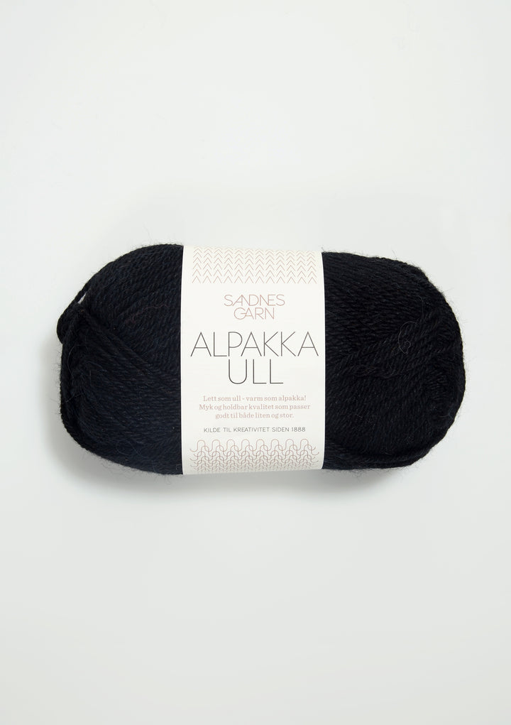 Alpakka Ull - 1099 Svart