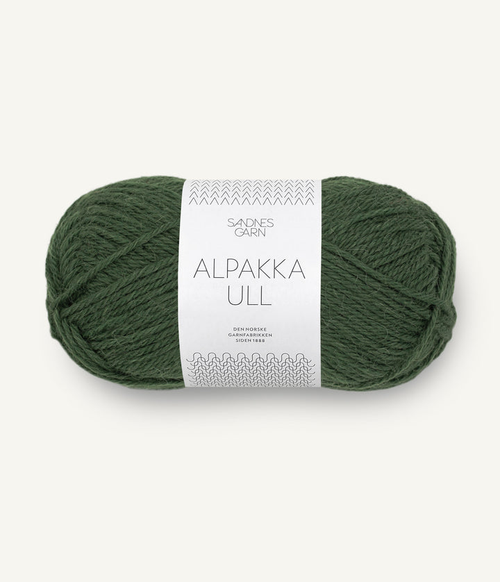 Alpakka Ull - 8082 Skogsgrön