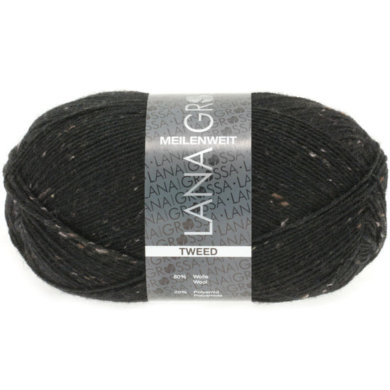 Meilenweit 100 Tweed - 126 Svart