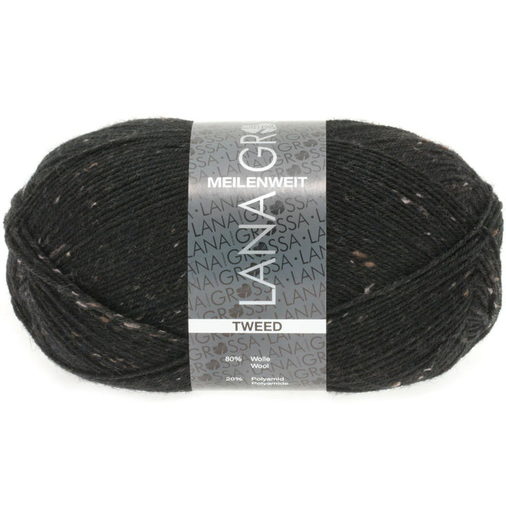 Meilenweit 100 Tweed - 126 Svart