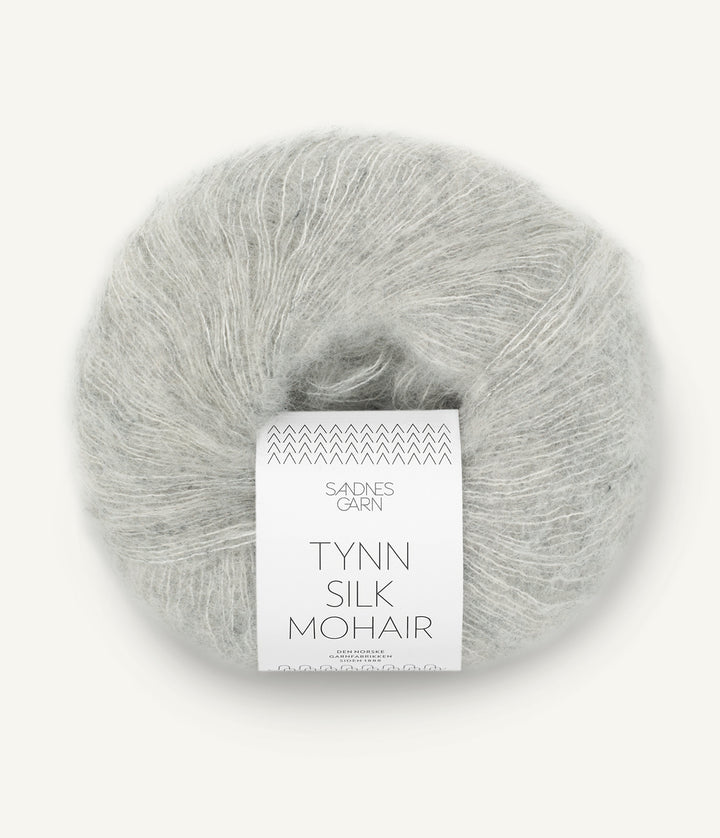 Tunn Silk Mohair - 1022 Ljus gråmelarad