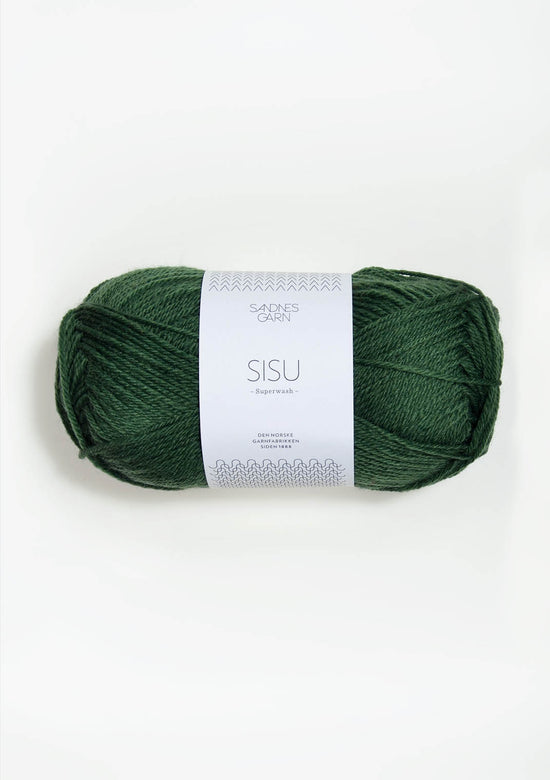 Sisu superwash - 8063 Mörkt grön