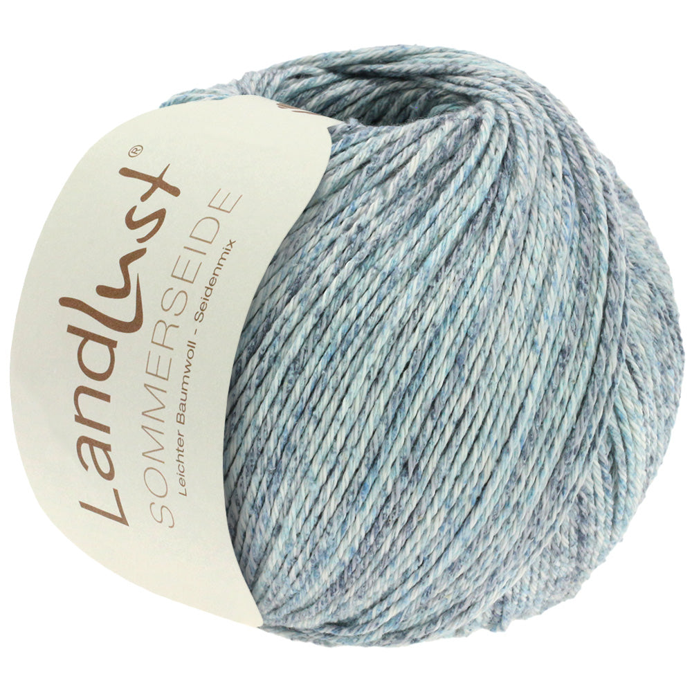 Landlust Sommerseide Melange - 106 Mint/Jeans/Grå