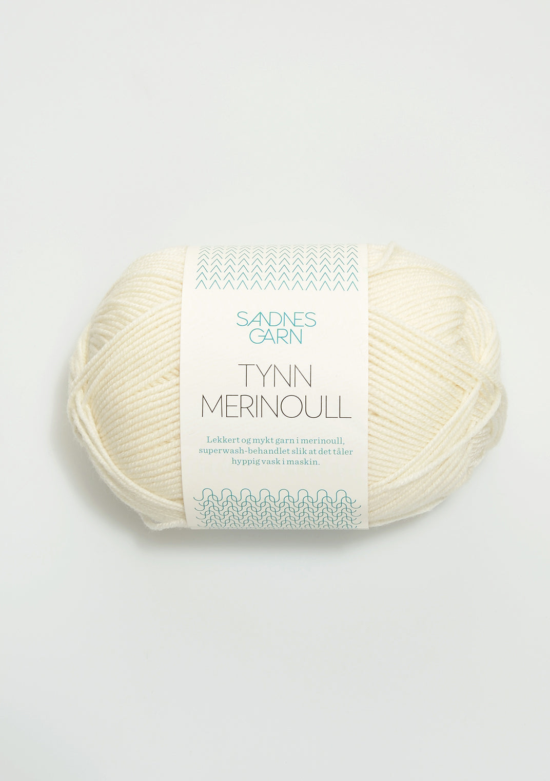 Tunn Merinoull - 1002 Vit