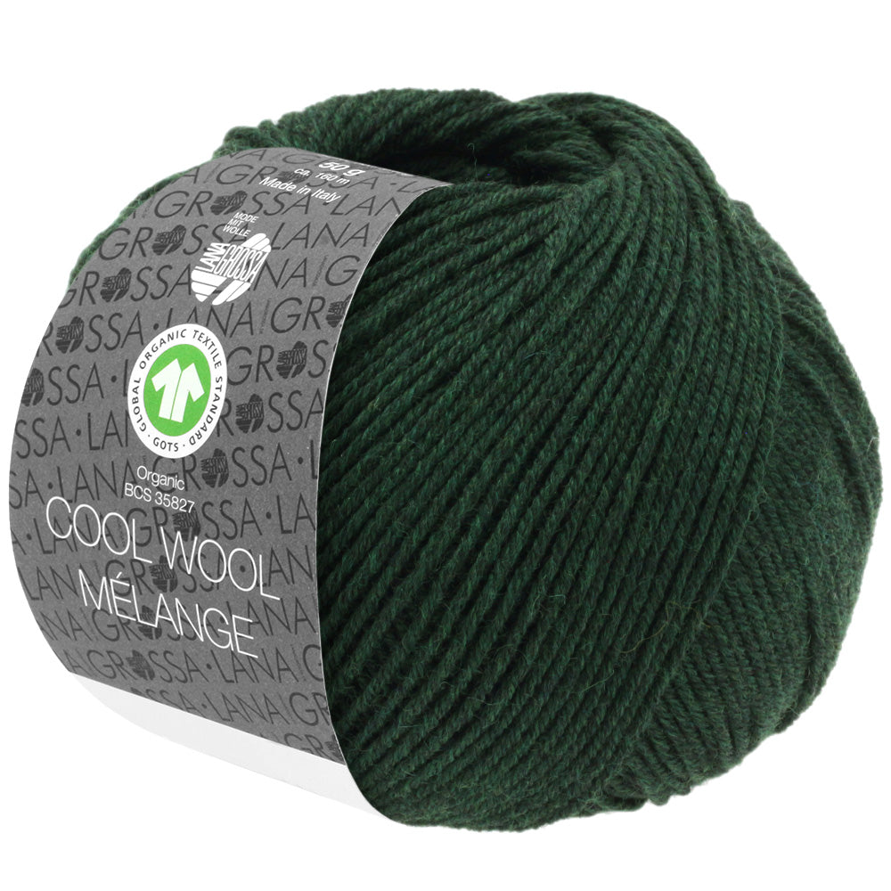 Cool Wool Melange GOTS - 106 Skogsgrön melerad - UTGÅTT