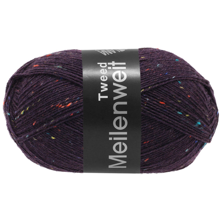 Meilenweit 100 Tweed - 162 Mörklila -UTGÅTT