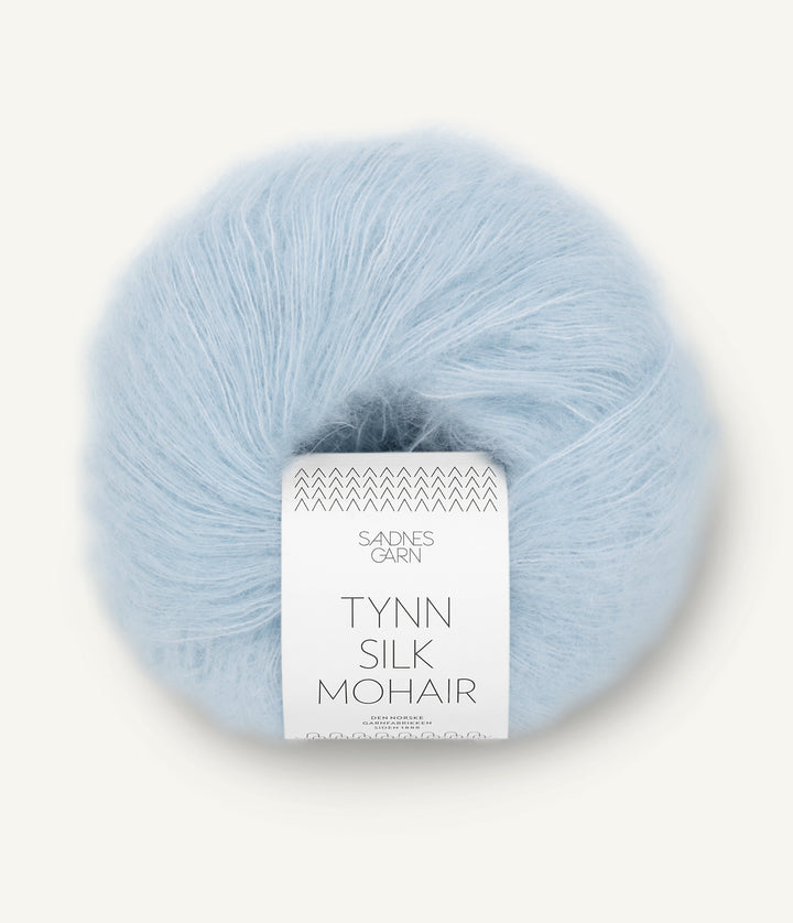 Tunn Silk Mohair - 6012 Ljus blå