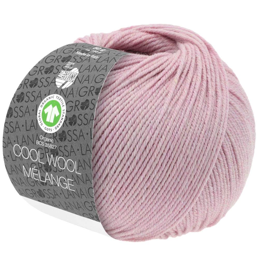 Cool Wool Melange GOTS - 117 Fläderrosa melerad - UTGÅTT