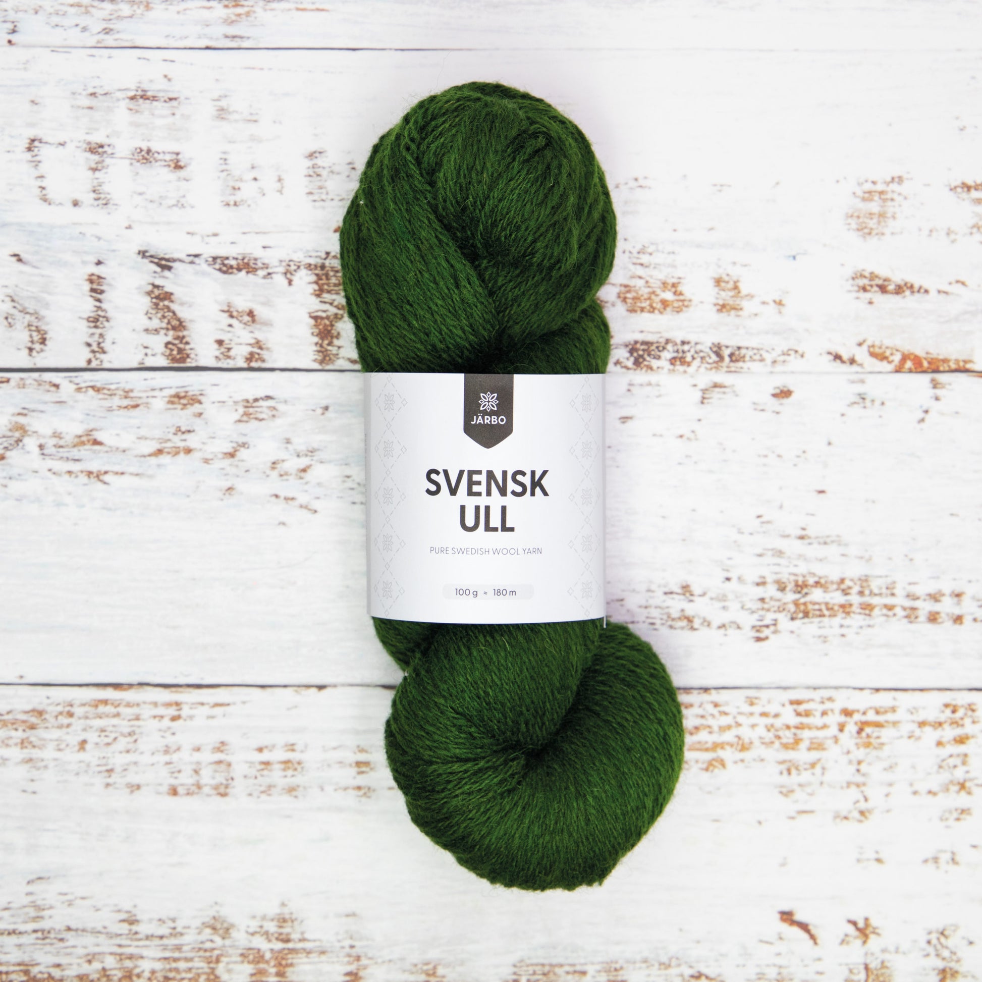 Svensk Ull 3 tr 100 g - 008 Pine Tree Green
