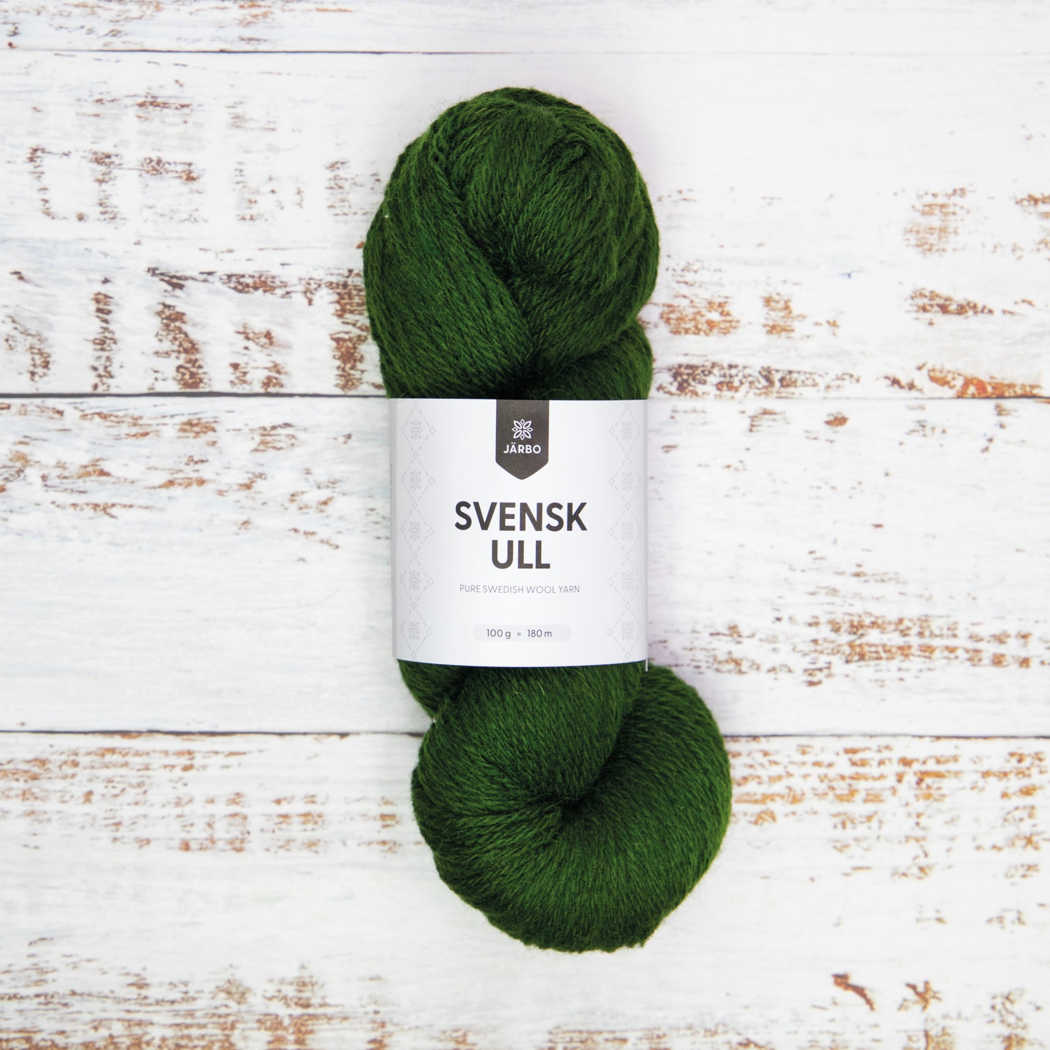 Svensk Ull 3 tr 100 g - 008 Pine Tree Green