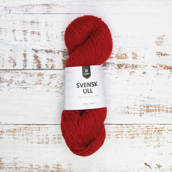 Svensk Ull 3 tr 100 g - 011 Falu Red