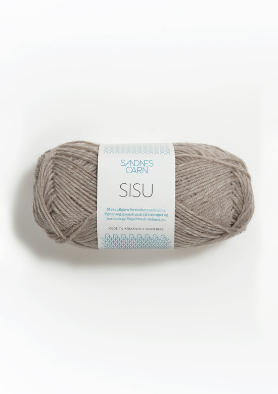 Sisu superwash - 2650 Gråbeige melerad