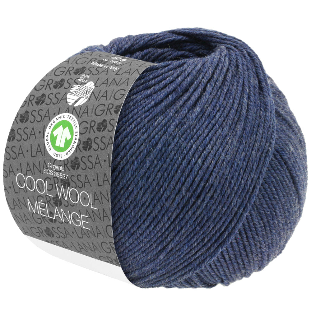 Cool Wool Melange GOTS - 112 Mörkblå melerad - UTGÅTT