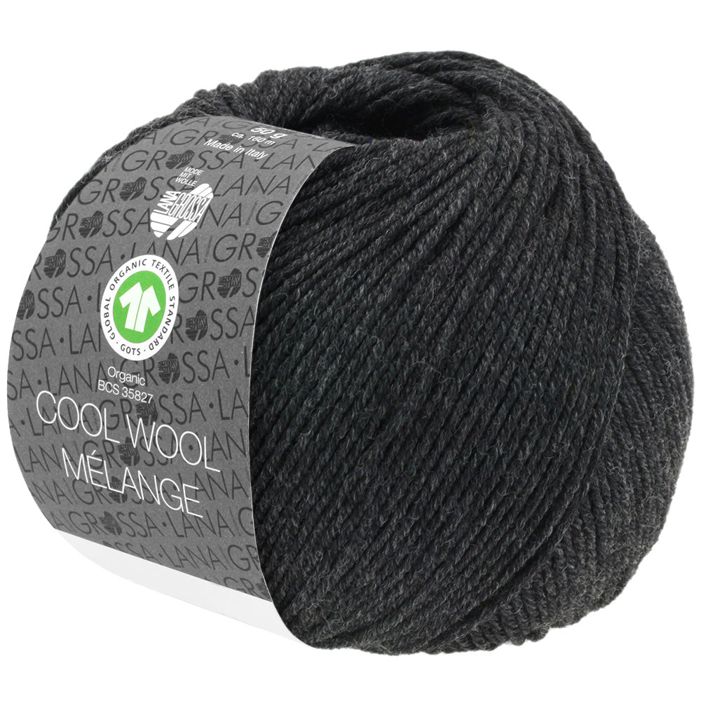 Cool Wool Melange GOTS - 120 Antrasit melerad - UTGÅTT