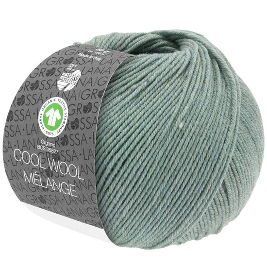 Cool Wool Melange GOTS - 109 Grårön melerad - UTGÅTT