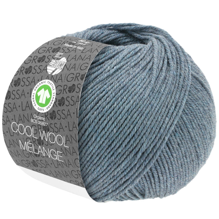 Cool Wool Melange GOTS - 110 Gråblå melerad - UTGÅTT