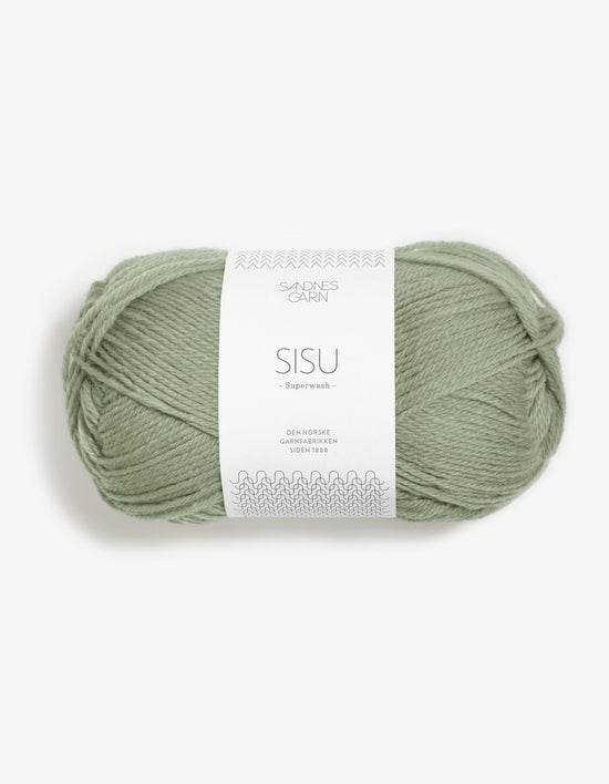 Sisu superwash - 9041 Dimmigt ljusgrön
