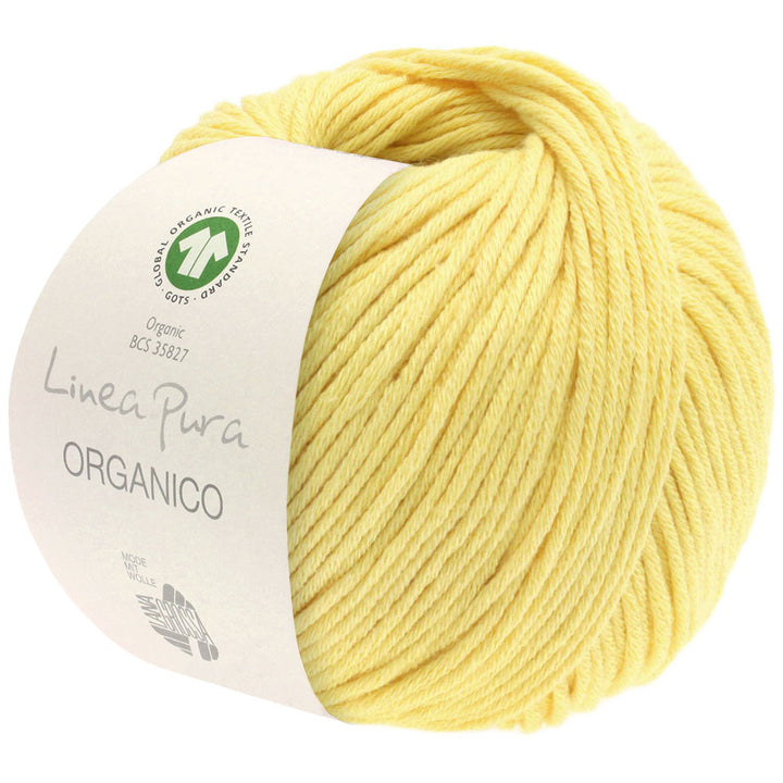 Organico GOTS ICEA - 120 Ljusgul - UTGÅTT