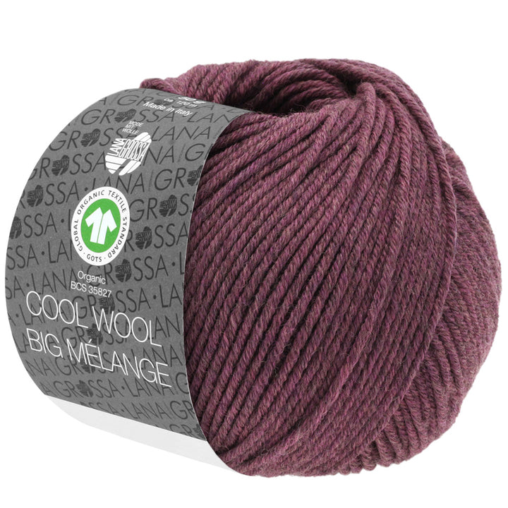 Cool Wool Big Melange GOTS - 218 Skogsbär melerad - UTGÅTT