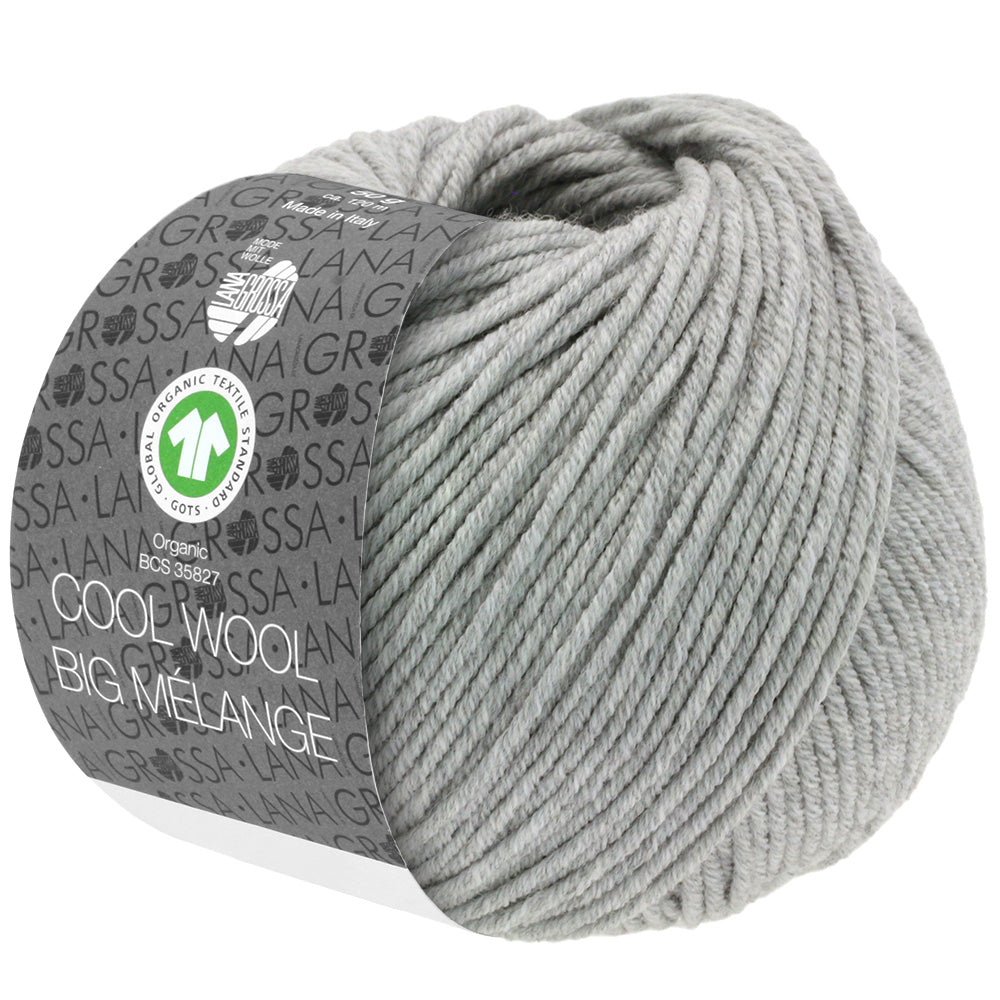 Cool Wool Big Melange GOTS - 222 Ljusgrå melerad - UTGÅTT