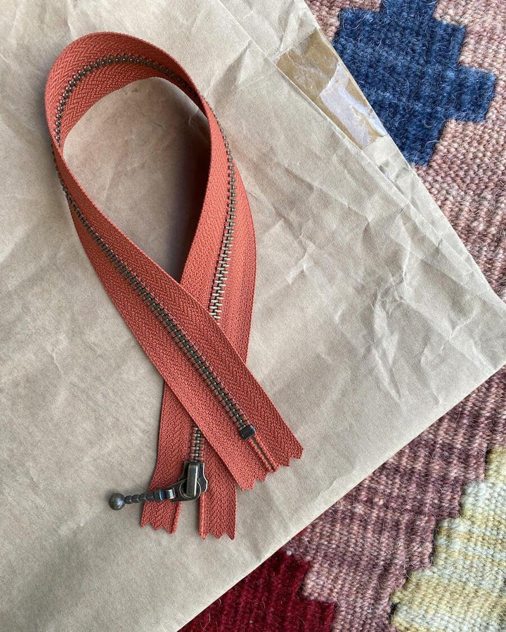 PetiteKnit Blixtlås 35 cm - Terrakotta