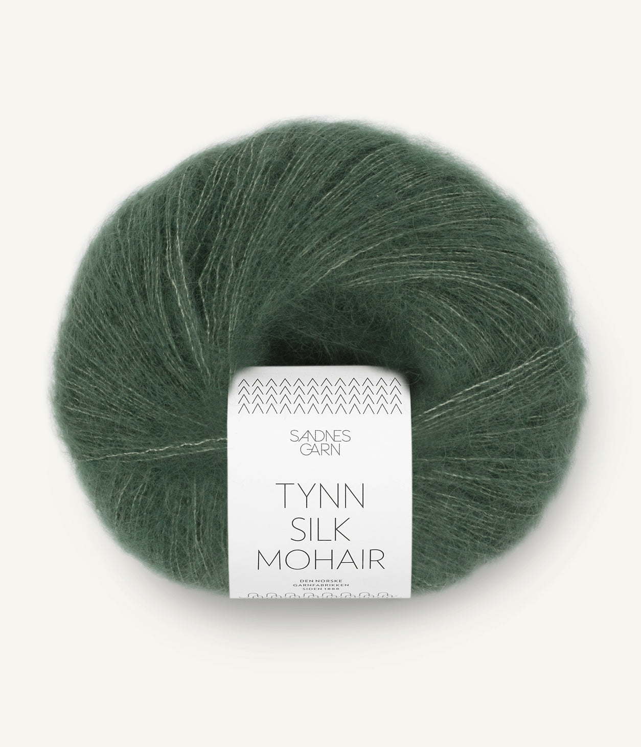 Tunn Silk Mohair - 8581 Djupt skogsgrön