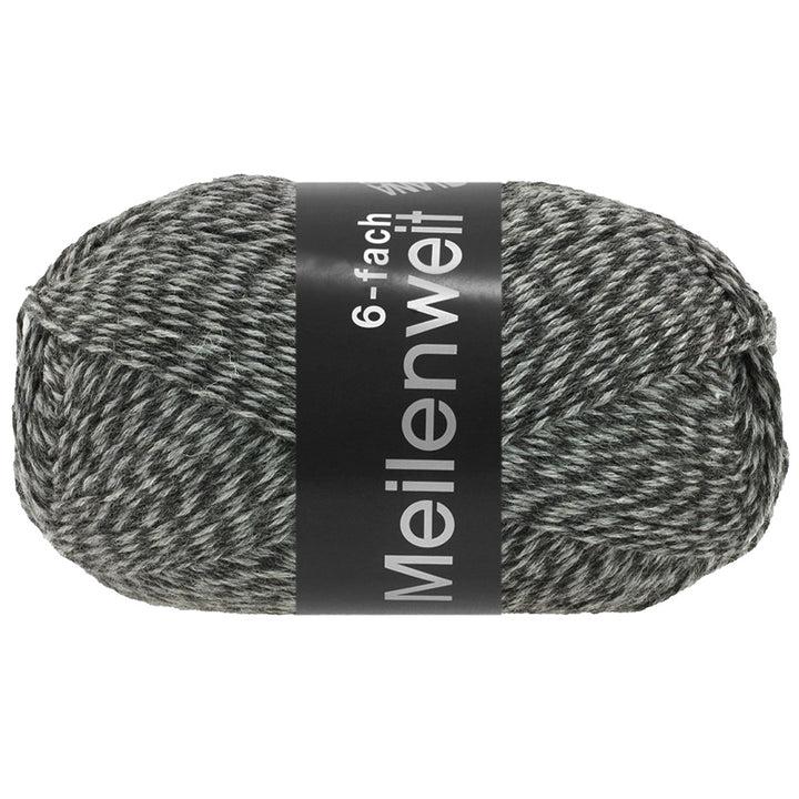 Meilenweit 6-F 150 Mouliné - Ljusgrå/mörkgrå