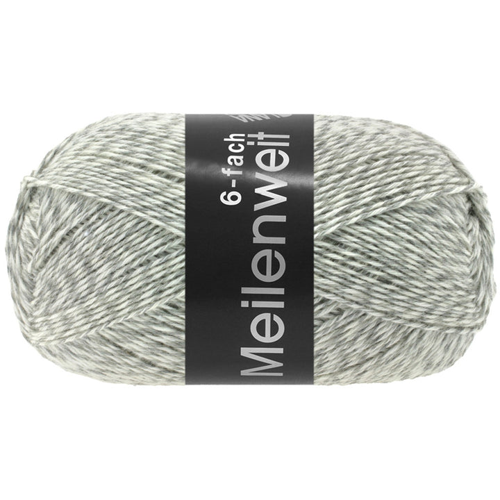 Meilenweit 6-F 150 Mouliné - Ljusgrå/Vit