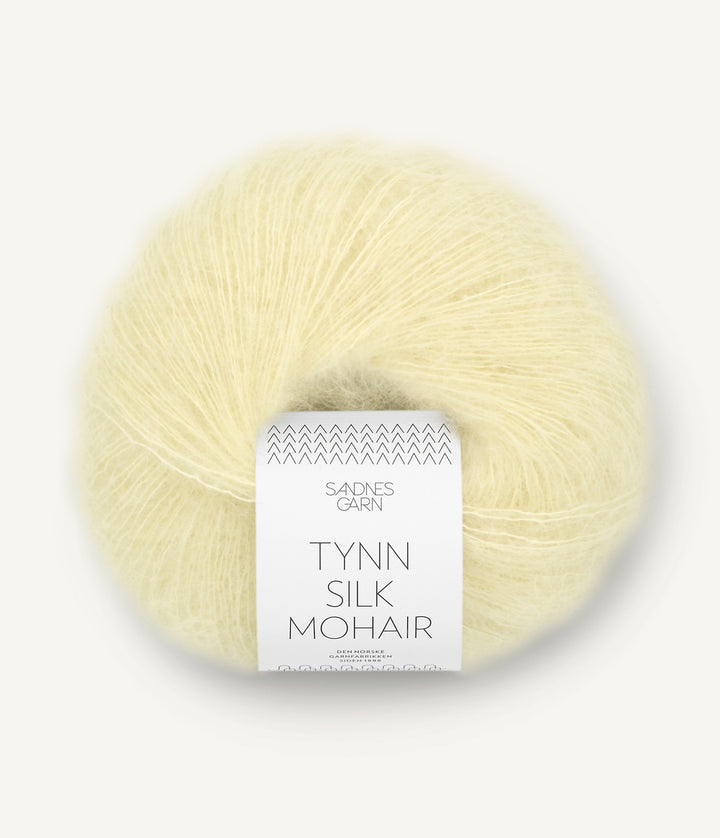 Tunn Silk Mohair - 2101 Ljus gul - UTGÅTT