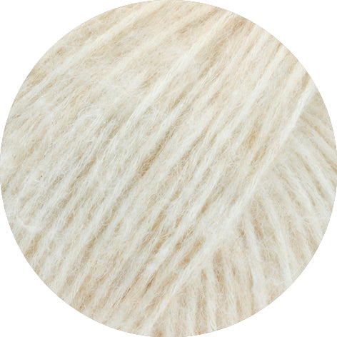 Natural Alpaca Pelo - 005 Vit/Ljusbeige melerad