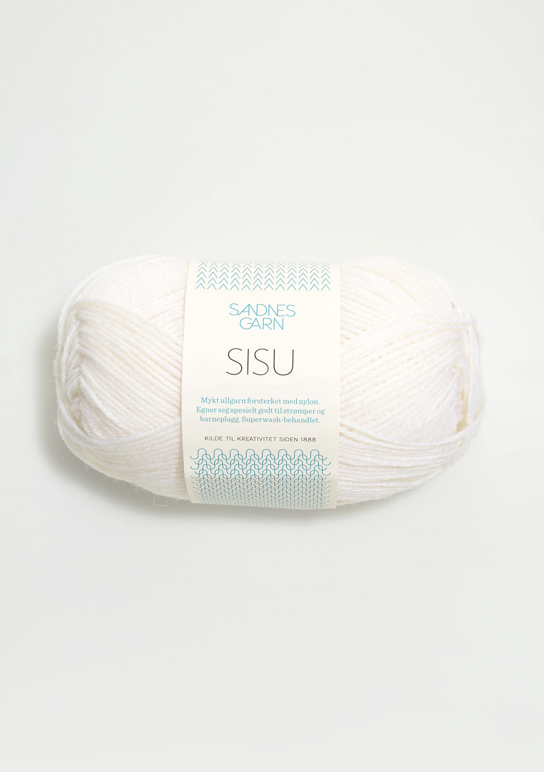 Sisu superwash - 1001 Optiskt vit