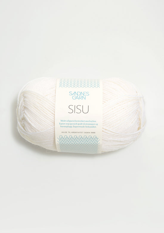 Sisu superwash - 1001 Optiskt vit