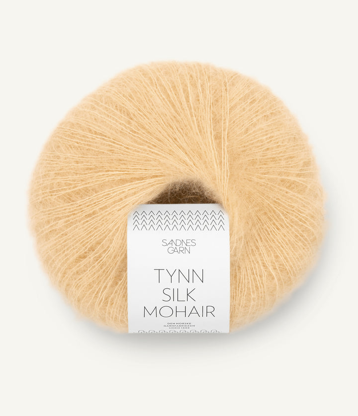 Tunn Silk Mohair - 2122 Gul Månesten