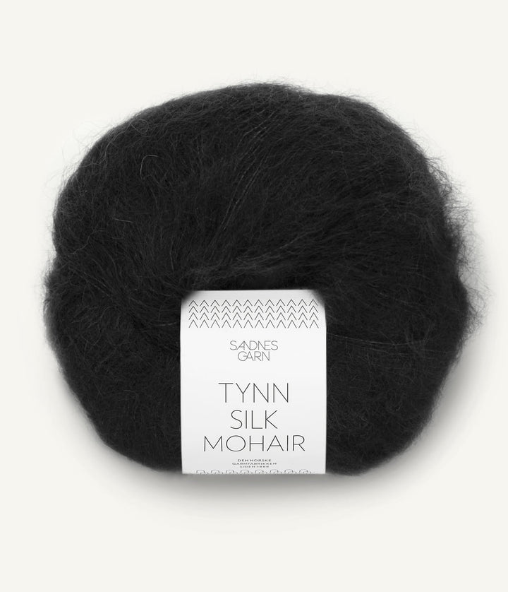 Tunn Silk Mohair - 1099 Svart