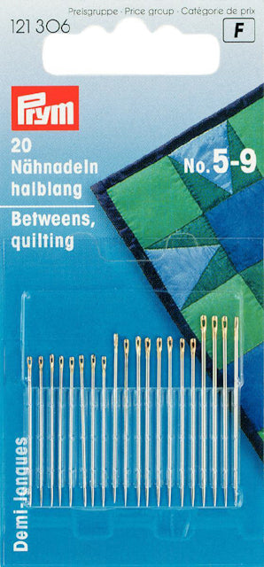 Synålar nr. 5 - 9, sort. 20 st