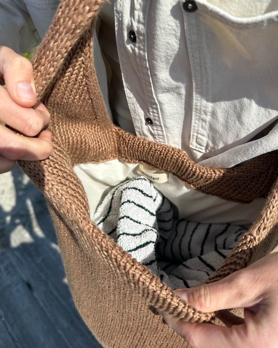 Fodertyg till väska med rund botten 68 cm - Natur