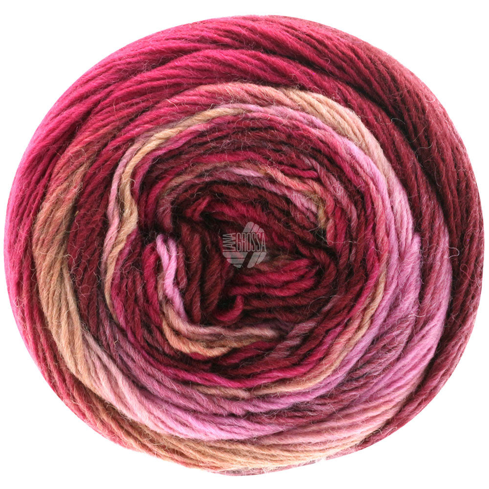 Meilenweit 100 Color Mix Soft - 8054 Röd/rosa/beige