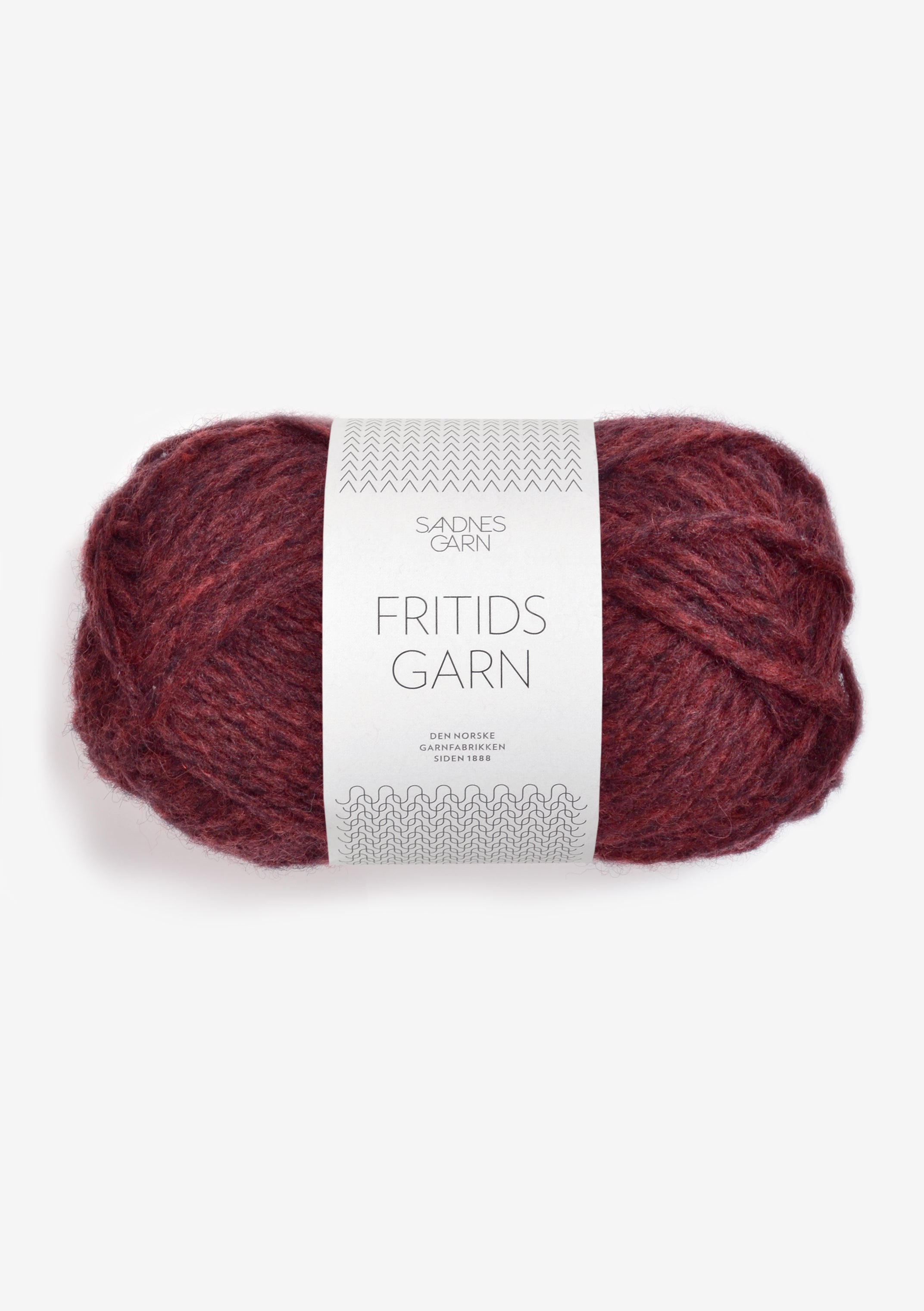 Fritidsgarn - 4363 Mörk rödmelerad