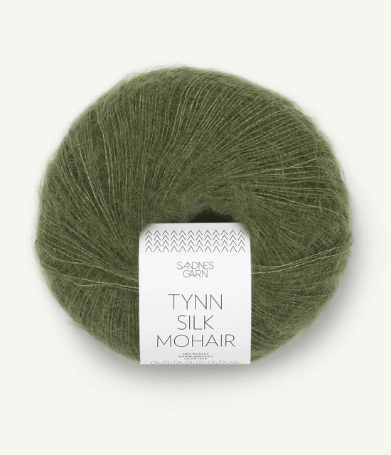 Tunn Silk Mohair - 9062 Olivgrön