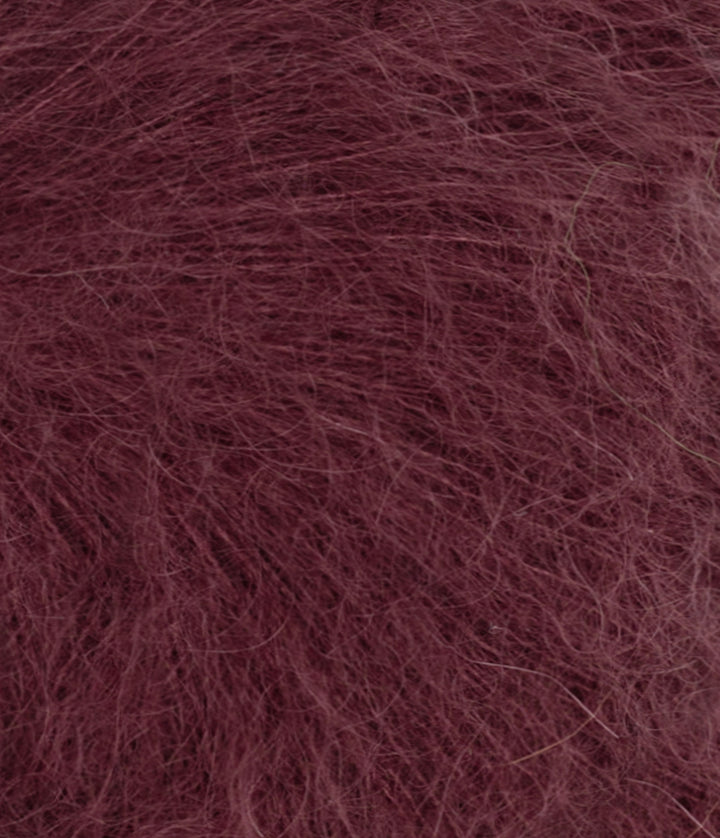 Tunn Silk Mohair - 4372 Djup Burgund