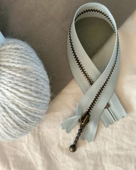 PetiteKnit Blixtlås 23 cm - Havsskum