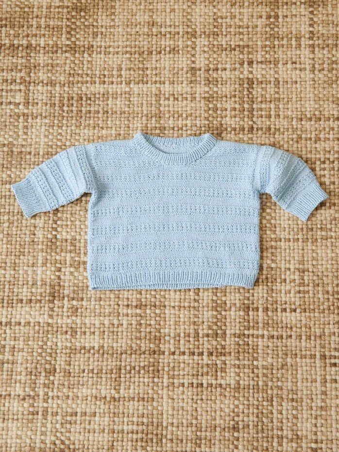 2407 - 1 a, b & c - Fillip sweater baby, diaper pants & bonnet - Butik Maglia